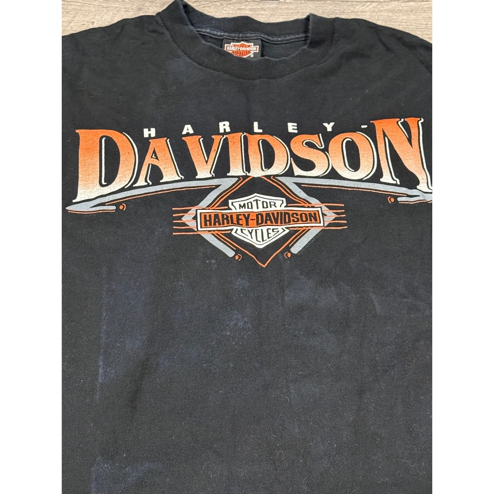 Harley Davidson Motorcycles Classic Touch Eagle Graphic T Shirt Mens XL Black